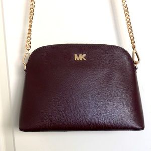 Burgundy Michael Kors crossbody bag